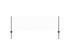 Conjunto 1 Painel De Cerca Vidaxl Verde Aço (10 X 0,6 M)