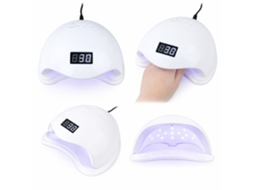 Lâmpada Uv/led Para Unhas 48w Com Sensor E Temporizador De 10/30/60s Branca