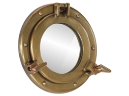 Porthole Mirror, porthole Mirrors Vidaxl Marrom Alumínio (ø 23 Cm)