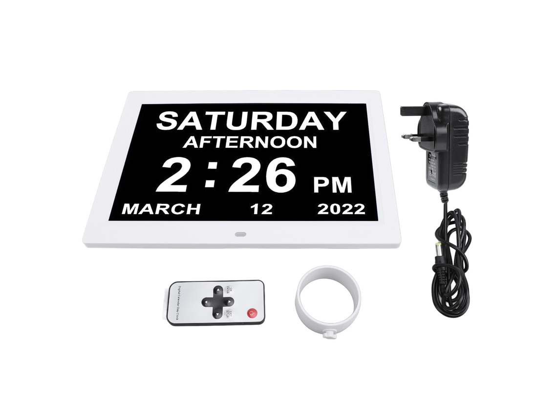 Relógio Eletrônico LAXISCREED com 3 Lembretes de Medicação e 12 Alarmes Personalizáveis