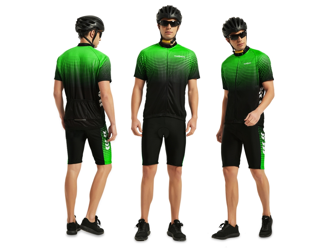 Conjunto de roupas de ciclismo Mali para homem, verão, com camisa e calções, espuma 4D