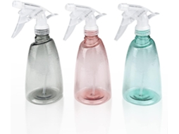 Conjunto de 3 Frascos Spray Vazios de 500 Ml, de Plástico Recarregáveis com Gatilho, para Limpeza, Plantas, Cabelo e Jardim AQUAFORGE