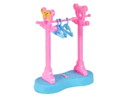 Mali cabideiro para Roupas de Boneca Miniatura com Cabides Economiza Espaço e Desenvolve Habilidades Motoras