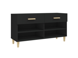 Sapateira 102x35x55 Cm Derivados da Madeira Preto MAISON EXCLUSIVE