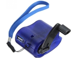 Go Gadget - Carregador USB portátil com manivela, ideal para emergências. Ao Ar Livre Blue-aquaforge