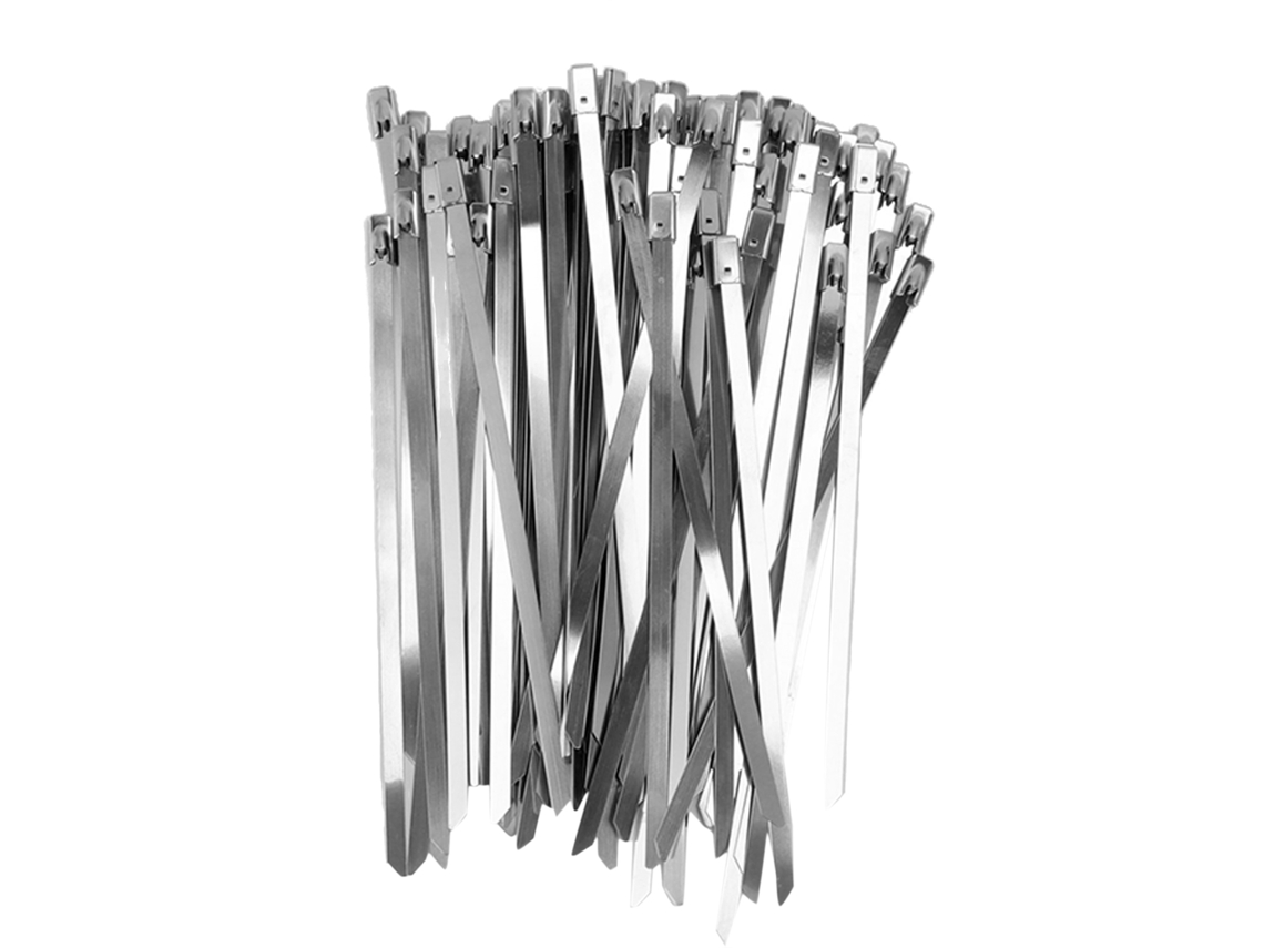 Kit de 100 Abraçadeiras CHABERLU de Aço Inoxidável para Mangueiras