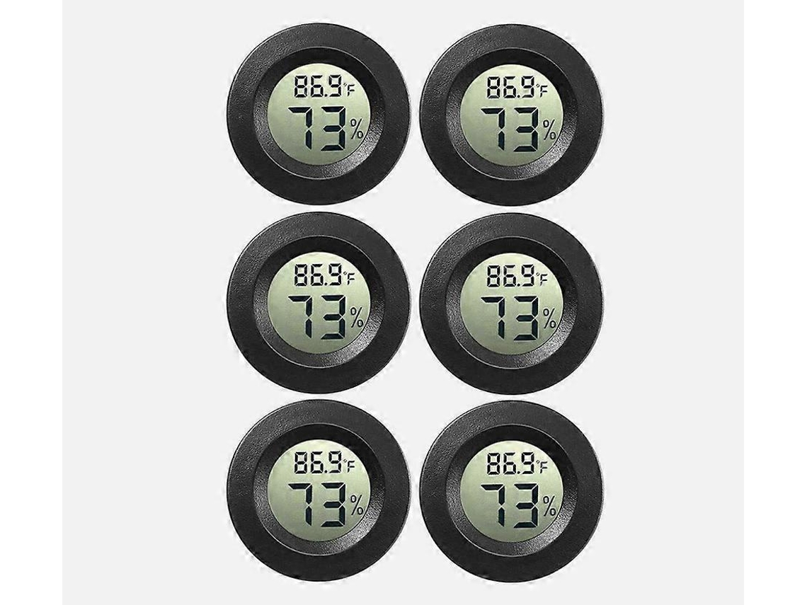 6x Higrômetro Digital Mini Termômetro Luftfeuchtigkeit Temperaturmesser Slim Nostalgia88