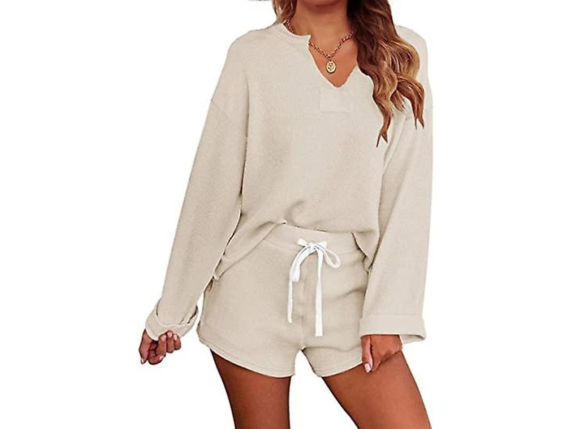 2026 conjunto de Pijamas de Manga Longa para Mulher para Dormir e Relaxar