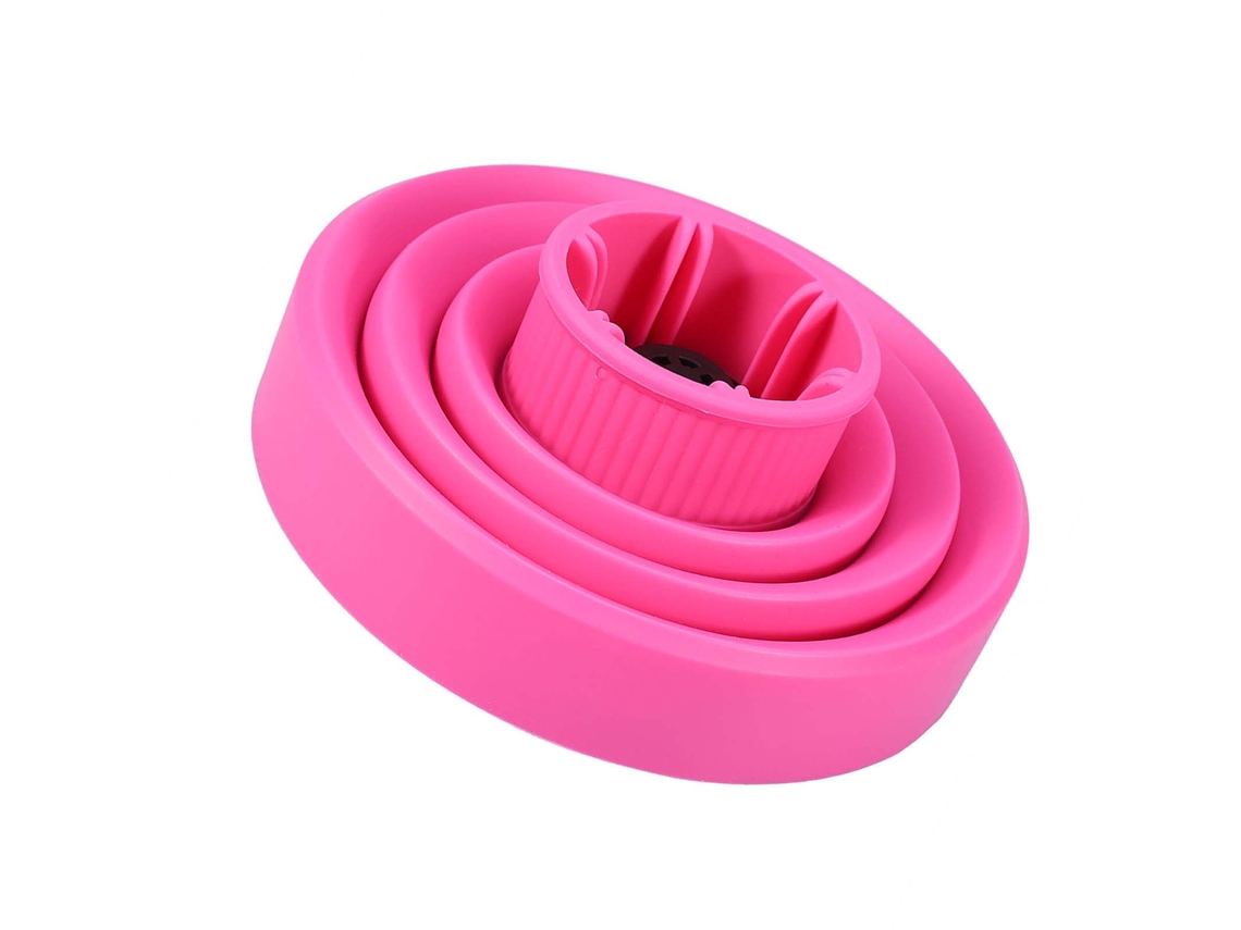 2026 secador de Cabelo Dobrável com Difusor e Capa, Ferramenta de Penteado (rosa)