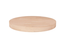 Table Top, Table Tops Vidaxl Marrom Madeira De Carvalho (ø 40 X 4 Cm)
