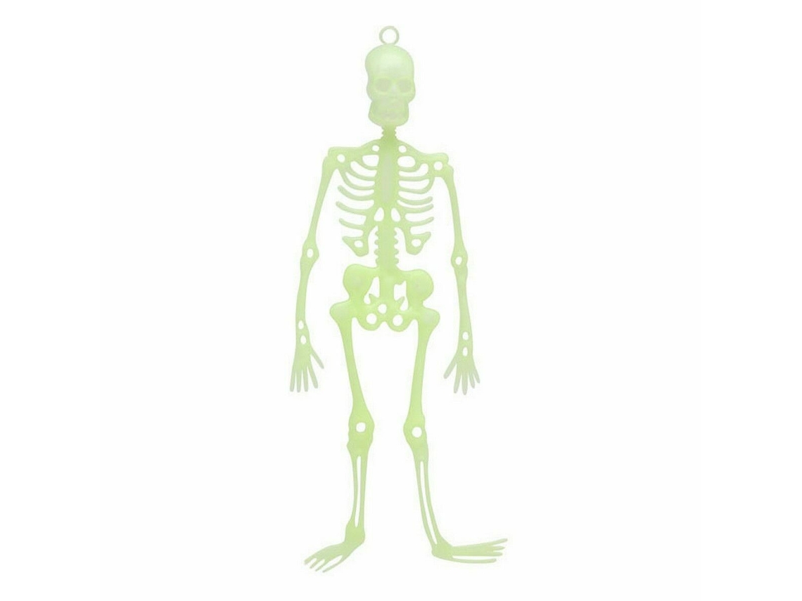 Decoração para Halloween Esqueleto Fluorescente BIGBUY