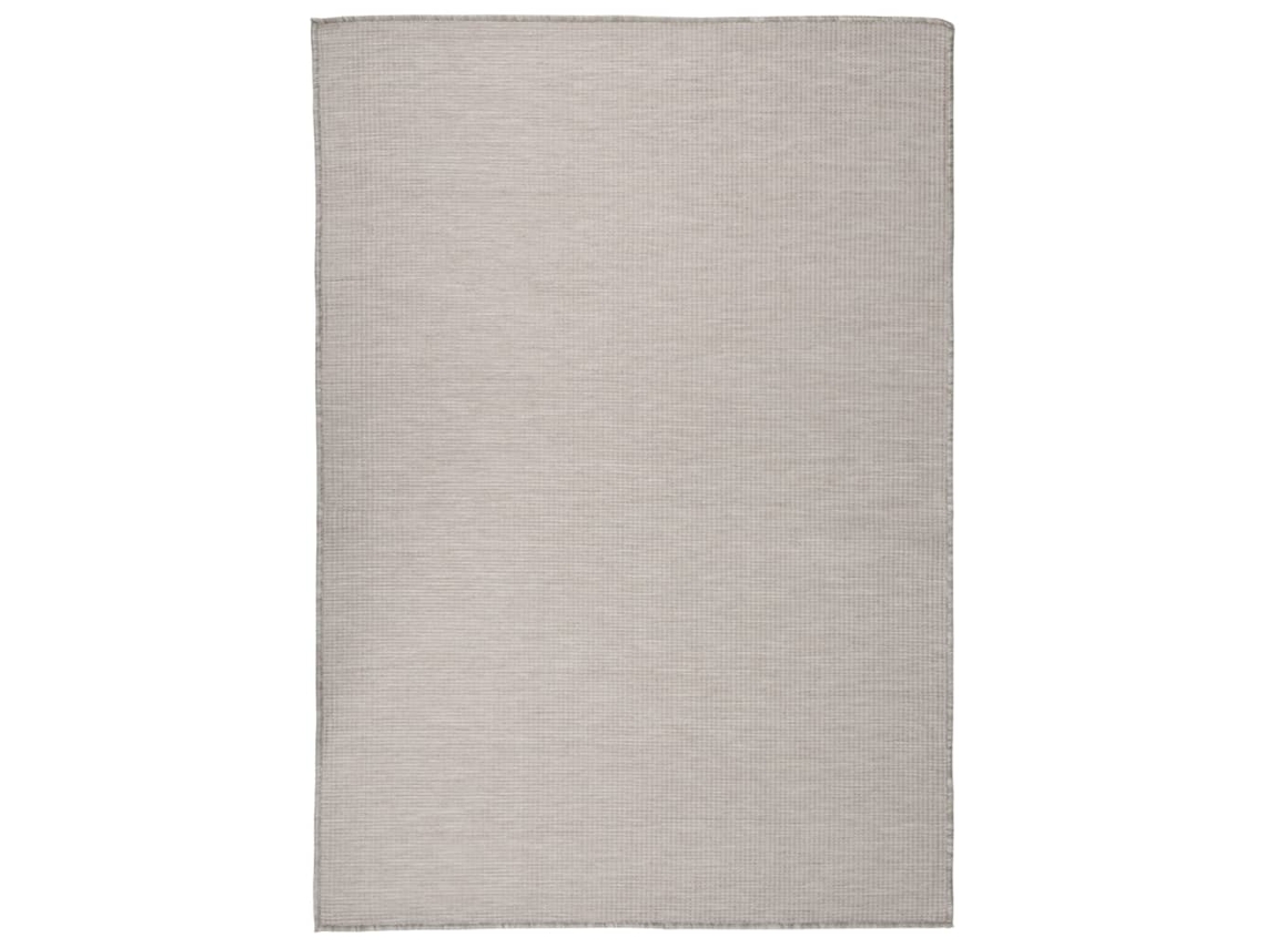 Tapete VIDAXL Cinzento-acastanhado Plástico (140 x 200 cm)