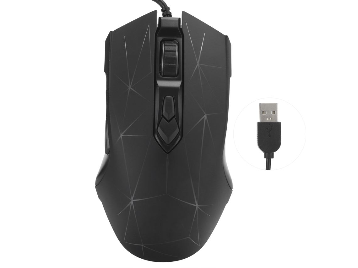Rato com Fio LAXISCREED Usb Iluminação Rgb