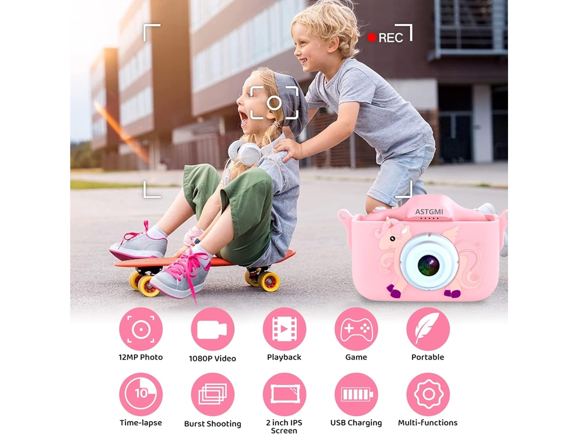 Câmera Infantil 2,0 Polegadas Câmera Digital Infantil Mini Recarregável Chi Brilvibera