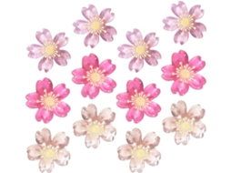 Conjunto Amosfun com 30 Tachinhas de Resina com Design Flor Cerejeira, Decorativas e Duráveis para Mesa, Escola e