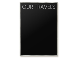 Magnetic Glass Board Our Travels For The Hall Espelharte (70x100 Cm)
