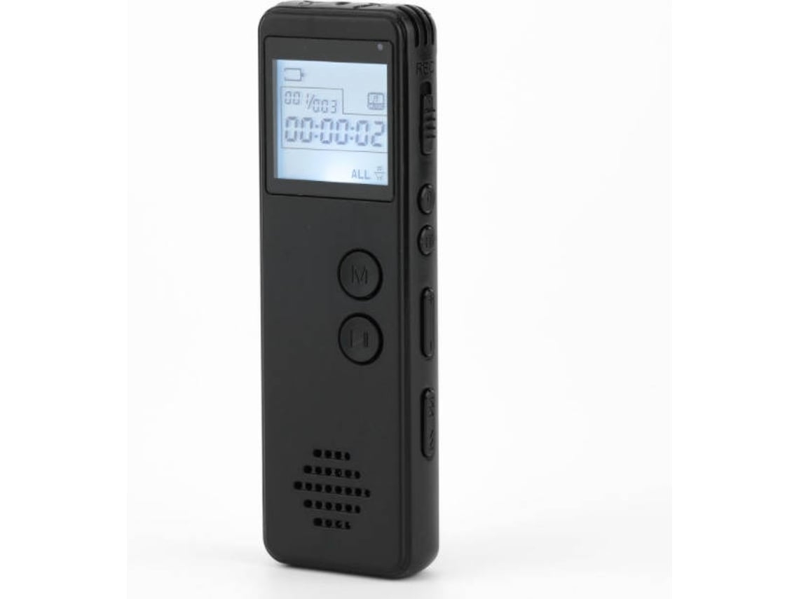 Mini Gravador Digital Portátil Equipamento de Gravação de Áudio para Mp3 Player 4 Gbpreto