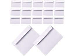 Alipis 100 Envelopes de Papel Branco para Escritório com Fecho Autoadesivo, Tamanho Conveniente Documentos com