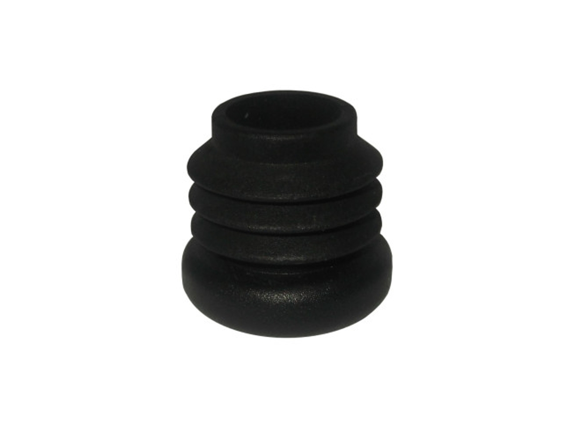 Topo/pé Redondo Interior Plástico Preto Ø19mm 3/4''
