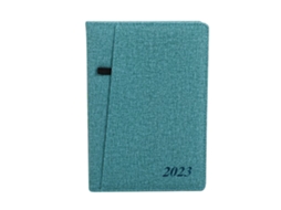 Caderno De Trabalho Em Espanhol Com Marcadores De Largura Dupla, Duas Faces, Brilho Azul E Verde