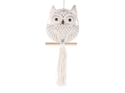 Pendente De Parede Macramê Coruja Tapestry Boho Para Sala