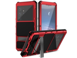 Capa Resistente Em Liga De Alumínio Para Exterior Para Samsung Galaxy S25 Ultra Com Protetor De Ecrã (vermelho)