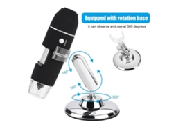 Microscópio digital Cent 3 em 1 HD com USB - micro USB - interface USB ampliação de 1000X S/MARCA