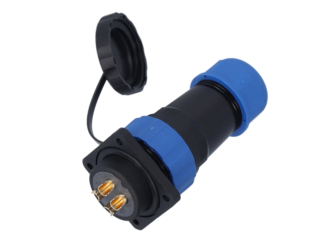 Laxiscreed Conector De Energia Avião Ip68 À Prova D'água, Quadrado, 4 Pinos