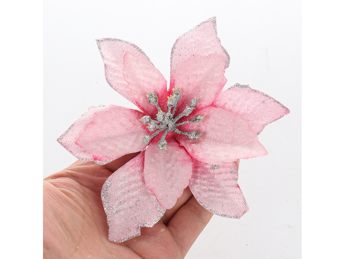 Flor De Natal (13cm Rosa) Eoocoo