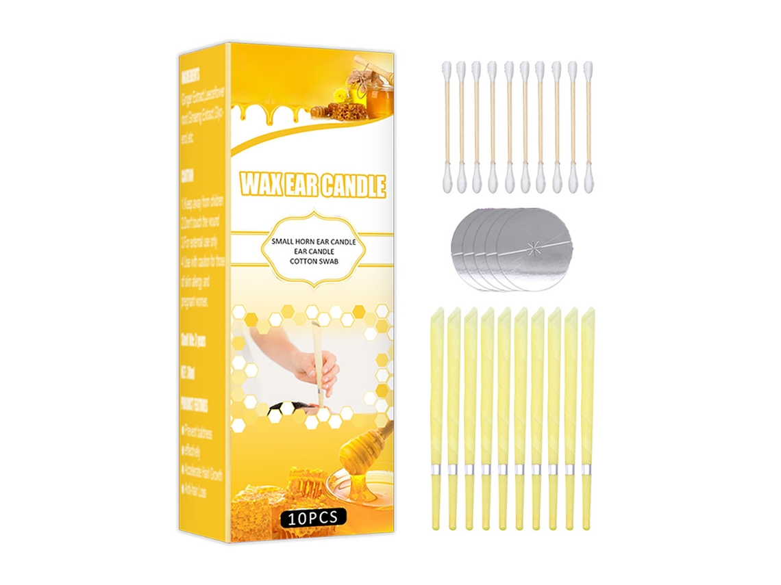 Velas De Cera De Abeja Natural Para Limpieza Y Remoción De Cera Del Oído