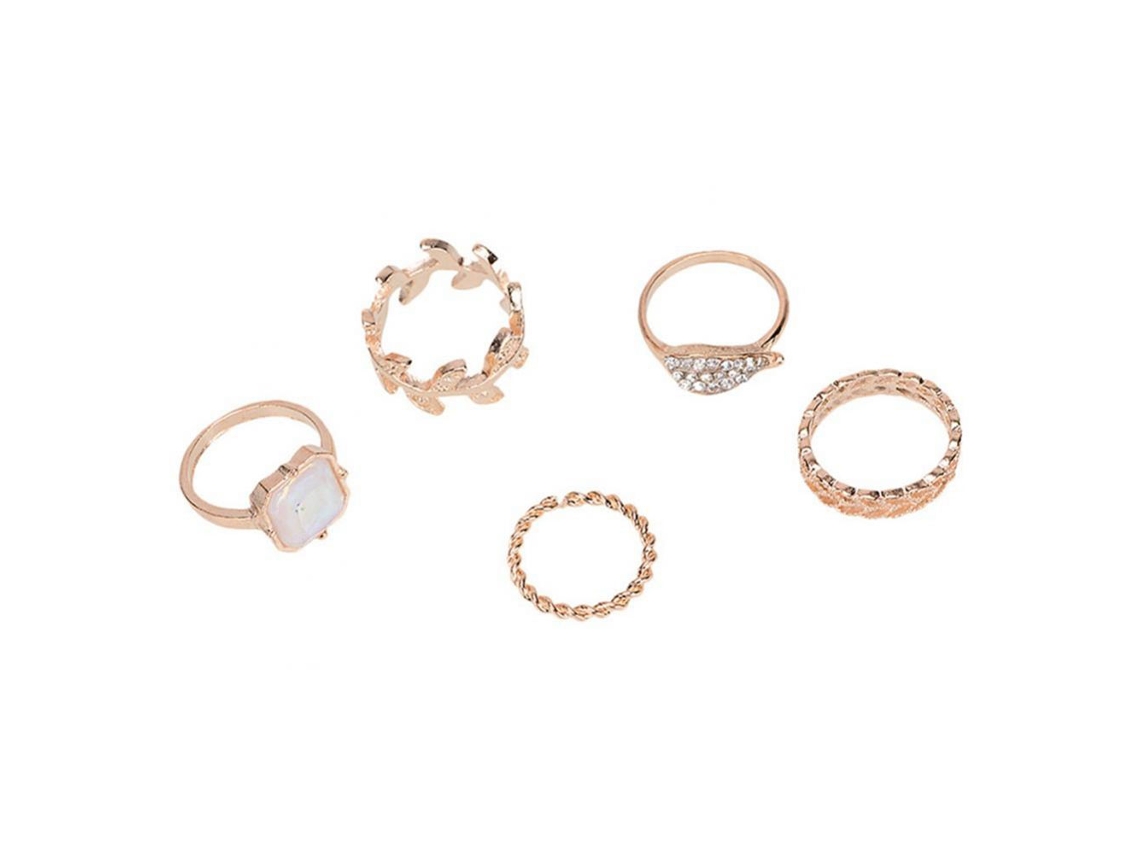Anel De Mulher Moda Com Cristais Kit Bijuterias