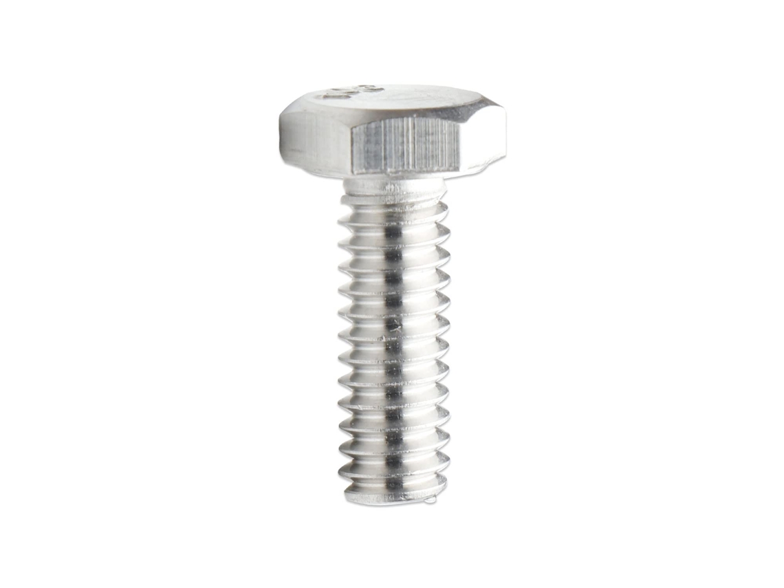 Parafusos De Aço Inoxidável 18-8 Com Cabeça Sextavada, 1/4-20 X 3/4",