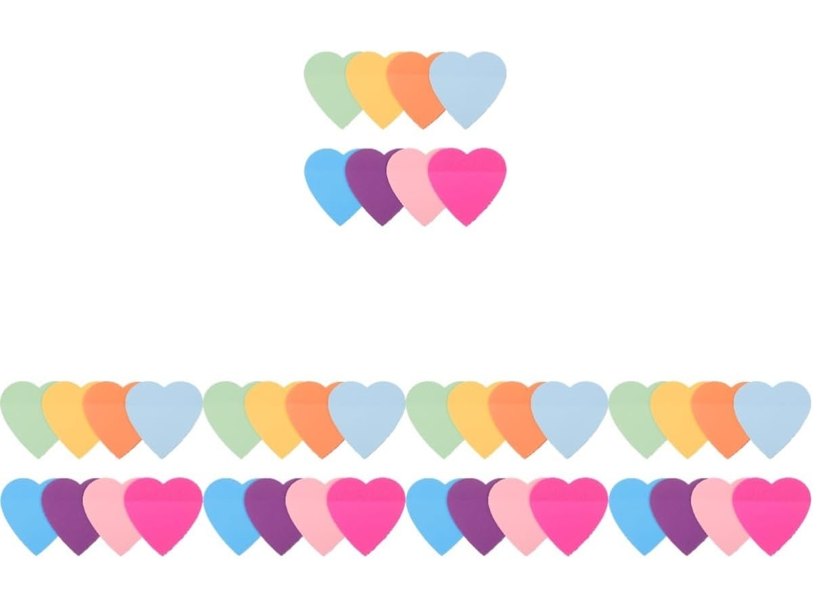Lote De 5 Blocos De 8 Notas Jaunes Assorties Transparentes En Vrac Rose Pastel Translucides Fournitures