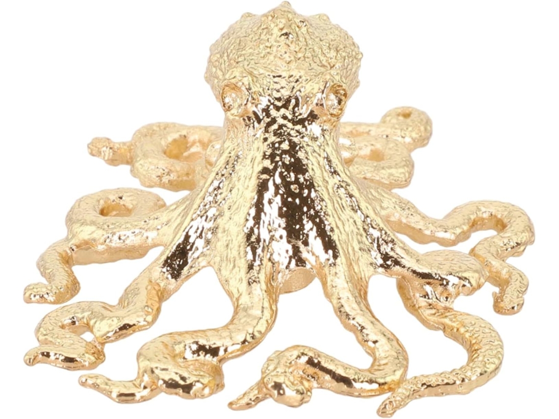 Puxador De Gaveta Em Latão Maciço Com Formato Polvo Dourado, Furo Único, 5, 5x 4, 6cm 2, 17x 1, 81 Polegadas, Estilo