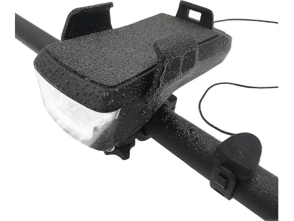 Farol De Bicicleta Led Movido A Energia Solar Com Buzina E Suporte Para Telefone Olysi Shop