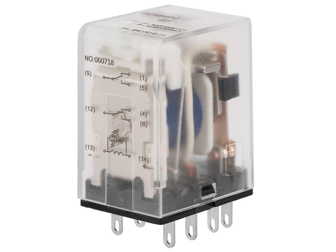 Relé Intermedio Electromagnético 8 Pin 5a 24vdc Mini Power Bemm2c