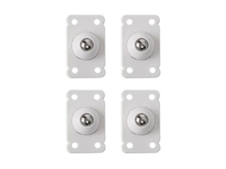 Rodas De Móveis Com Adesivo Sem Rastro, Rotativas E Silenciosas, Madeira De Pp, 4,5cm X 2,8cm X 1,5cm, Pacote Com 4 Unidades