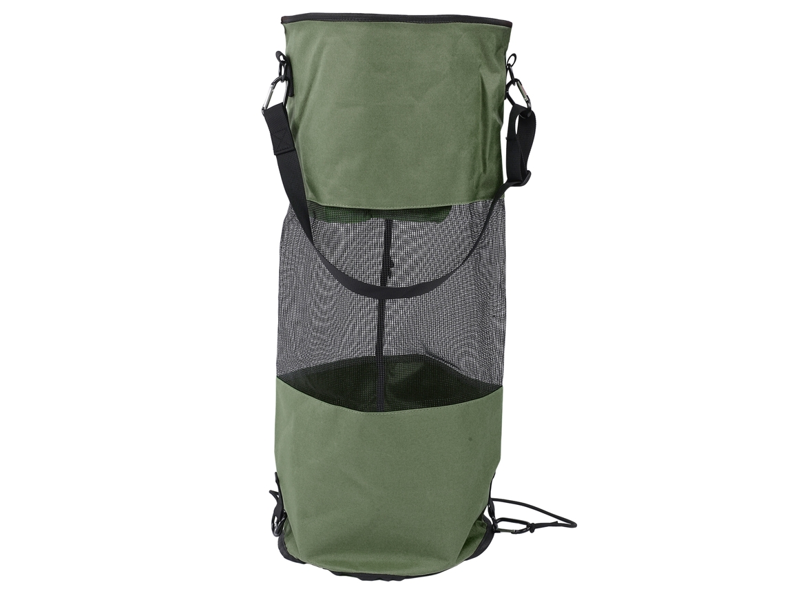 Sacos de lixo para barcos, sacos de malha reutilizáveis e portáteis para descarte de lixo em barcos, Slowmoose verde militar