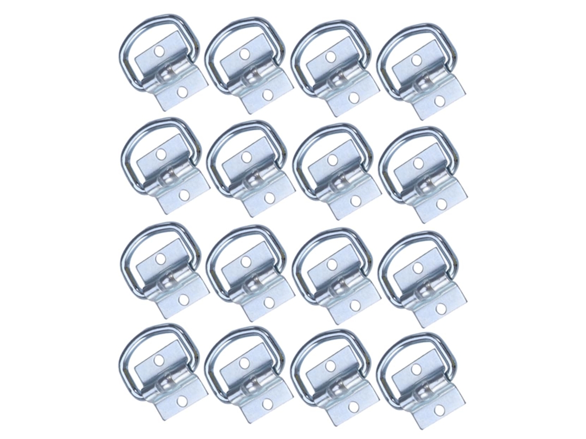 Conjunto de 16 argolas de amarração para reboques, âncoras metálicas, peças de reposição para caminhões.