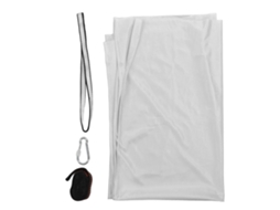 Mali hammock para Crianças de Poliéster Elástico Confortável Rede Sensorial Yoga Aérea para Interior e Exterior Prata Cinza