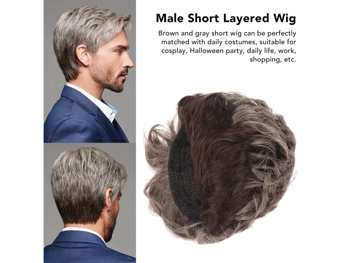 Peruca Masculina (camadas De Moda Ajustáveis) + Eoocoo
