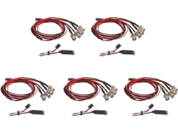 Kit de Iluminação Led 5x4 para Carros 1/10 e 1/8 SFUSHOS (2 Brancas e Vermelhas)