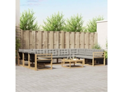 Vidaxl Conjunto De Sofás Para Exterior 10 Unid.