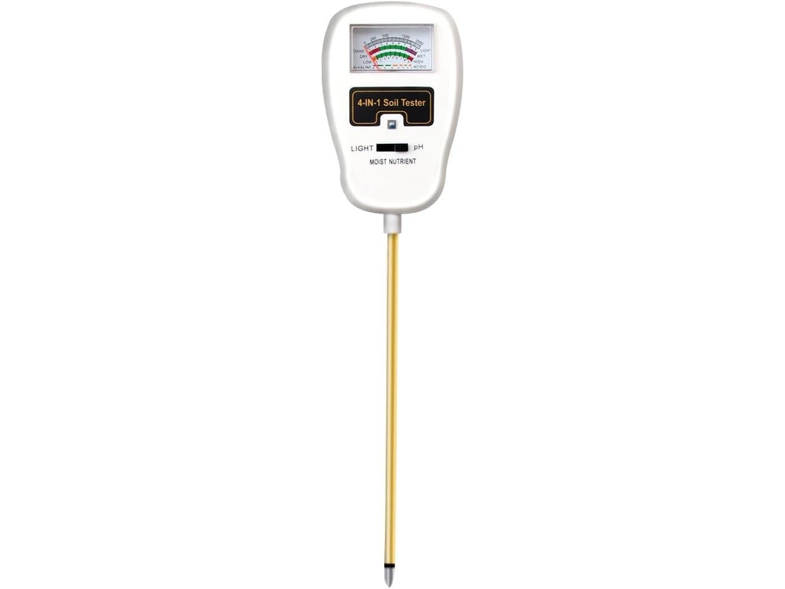 Medidor De Umidade Do Solo 4 Em 1, Testador De Ph, Medidor De Umidade, Luz E Nutrientes Para Cultivo Gokoco