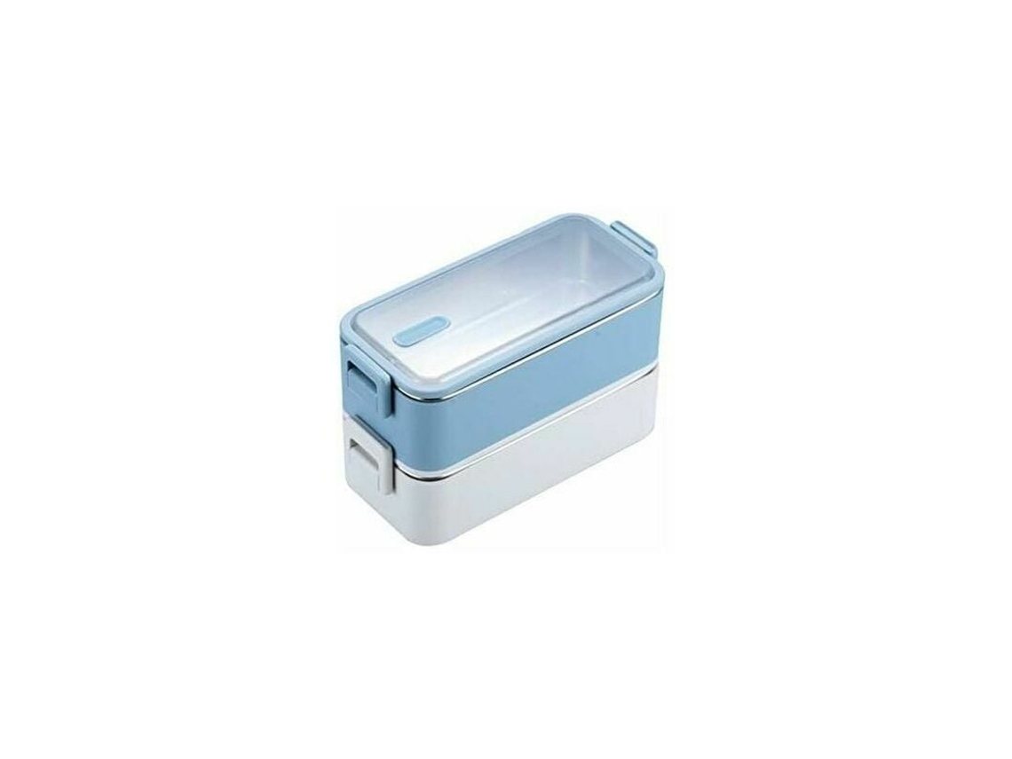 Lancheira De Aço Inoxidável Com Parede Dupla De 1100 Ml, Lancheira Para Micro Ondas, Caixa De Armazenamento Para Estudantes Aquaforge (azul)