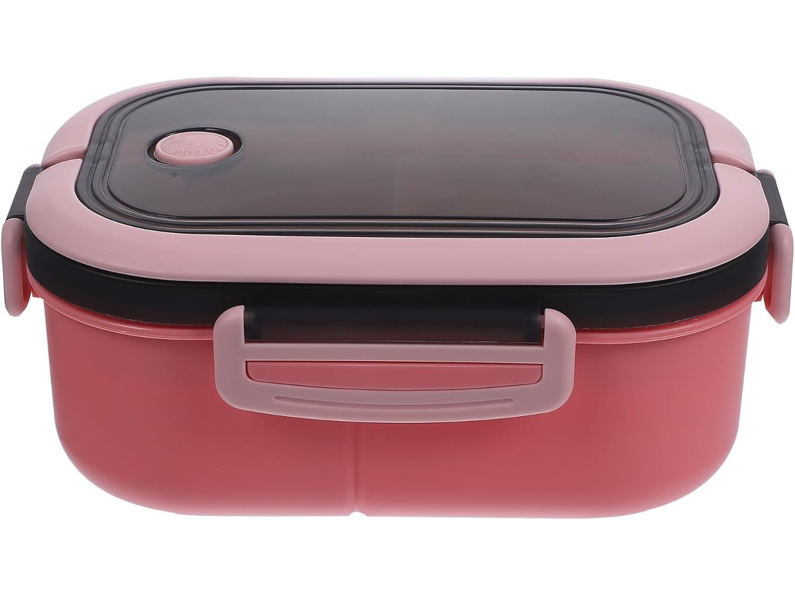 Marmita Portátil Inoomp Para Adultos, Capacidade De 1, 2l, Design Com Divisórias E Superfície Lisa, Ideal Para