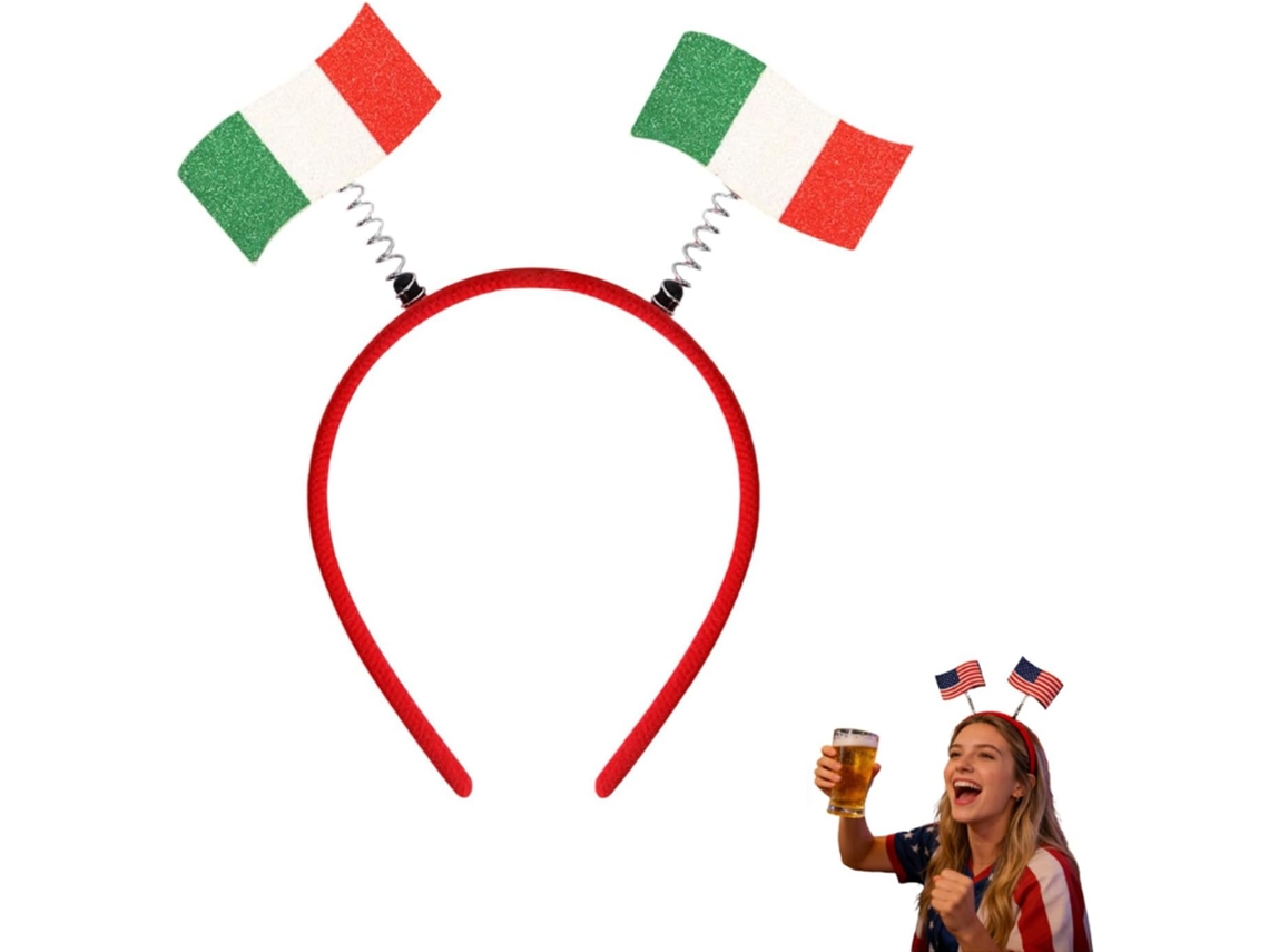 Faixa De Cabeça Com A Bandeira Da Copa Do Mundo, Patriótica Para Fãs Futebol, Ideal Decoração Festas E Festivais Esportivos, Acessório Perfe
