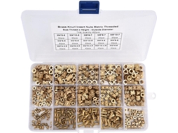Kit De 460 Peças Insertos Roscados Naroote Com Porcas Latão Para