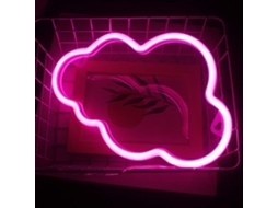 Luz Neon Nuvem para Crianças Led Rosa Decoração para Quarto e Festa NEVEANCE
