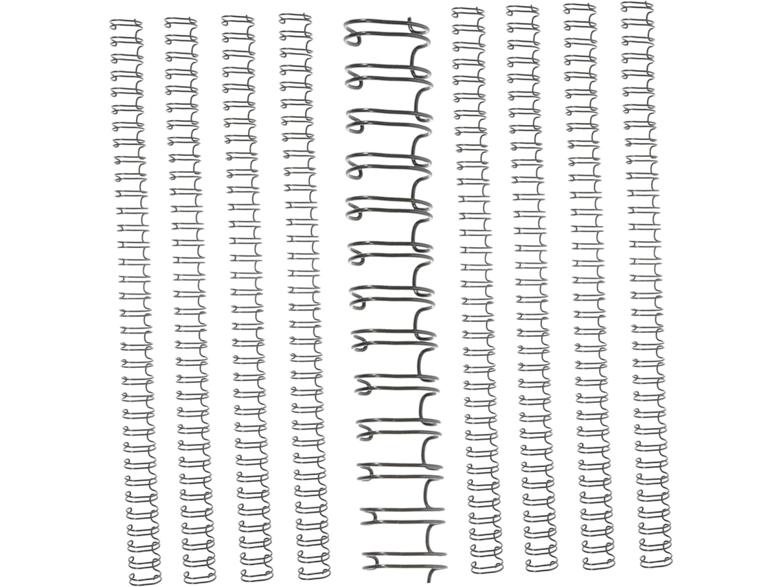 Conjunto De 100 Argolas Metálicas Para Fichário, Prendedores Folhas Soltas Cadernos E Agendas Encadernação Em